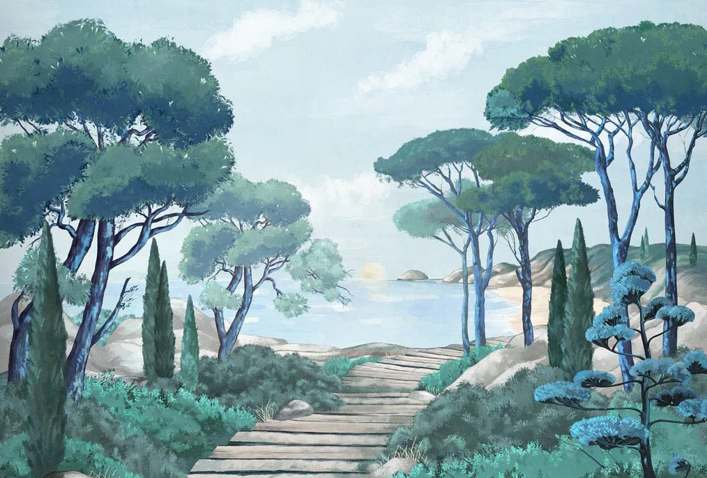 Carta da parati passeggiata nei torrenti