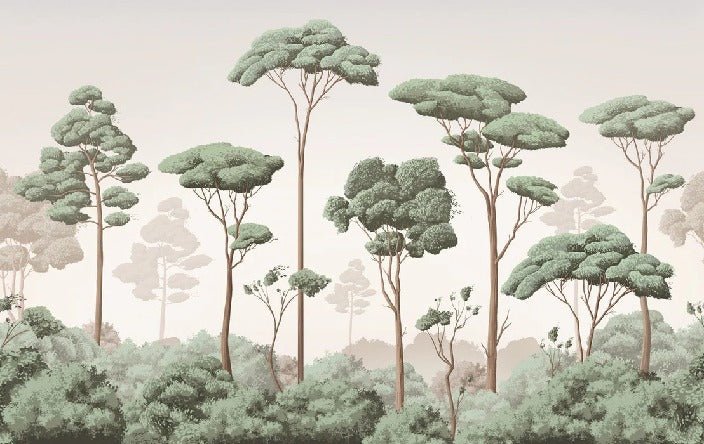 Carta da parati con brezza della pineta