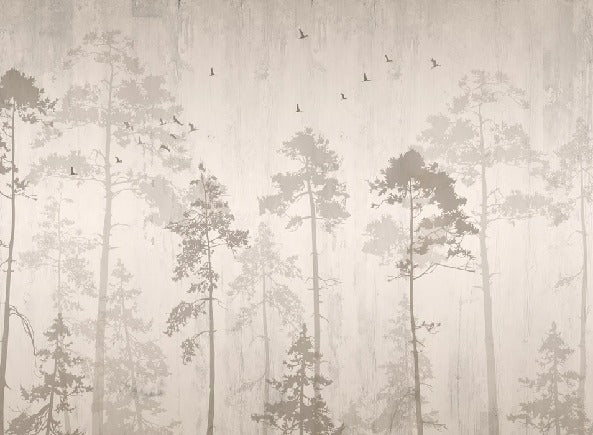 Carta da parati foresta autunnale