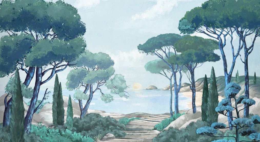 Carta da parati passeggiata nei torrenti