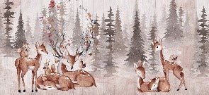 Carta da parati per la cameretta dei bambini douces biches