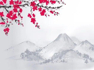 Carta da parati zen paesaggio minimalista