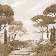 Passeggiata nei torrenti carta da parati monocromatica