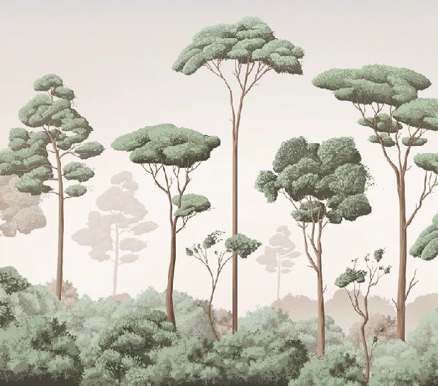 Carta da parati con brezza della pineta