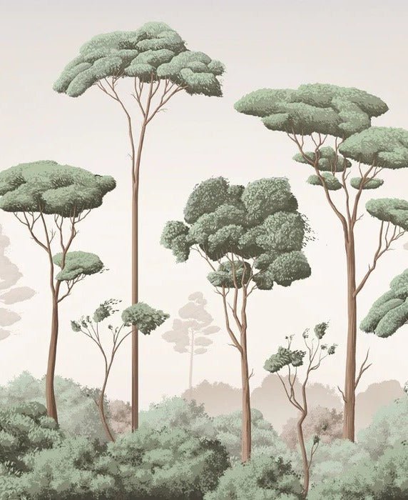 Carta da parati con brezza della pineta