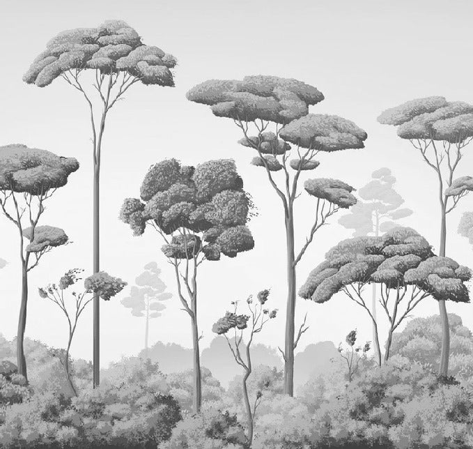 Carta da parati con brezza della pineta