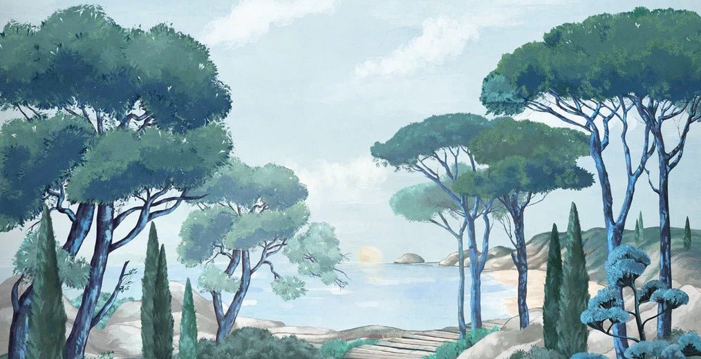 Carta da parati passeggiata nei torrenti