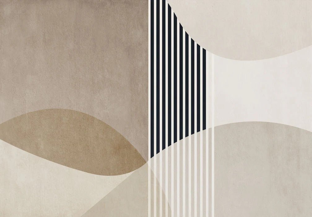 Carta da parati con forme creative