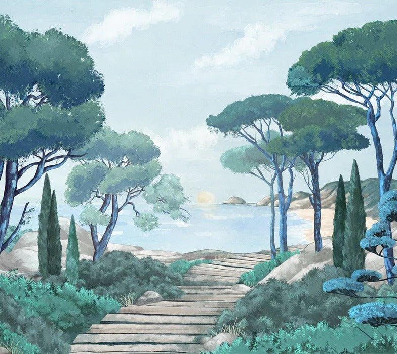 Carta da parati passeggiata nei torrenti