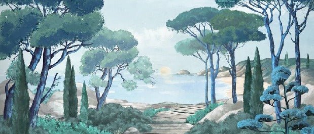 Carta da parati passeggiata nei torrenti