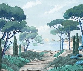 Carta da parati passeggiata nei torrenti