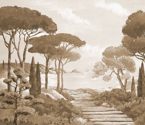 Passeggiata nei torrenti carta da parati monocromatica