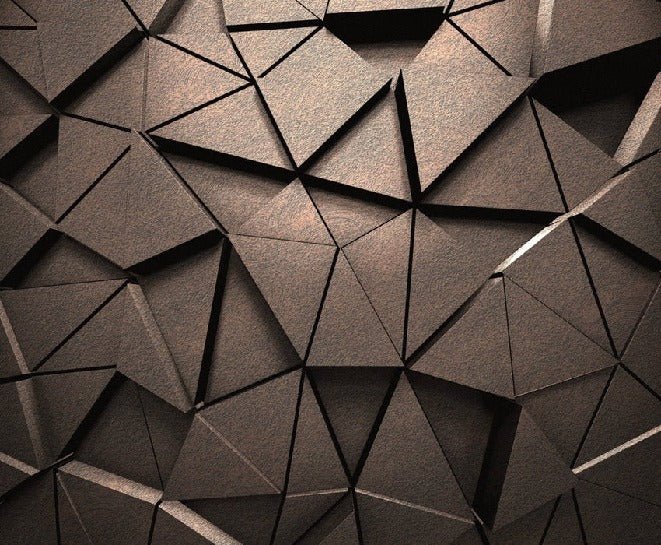 Prospettiva nera ruggine 3D wallpaper