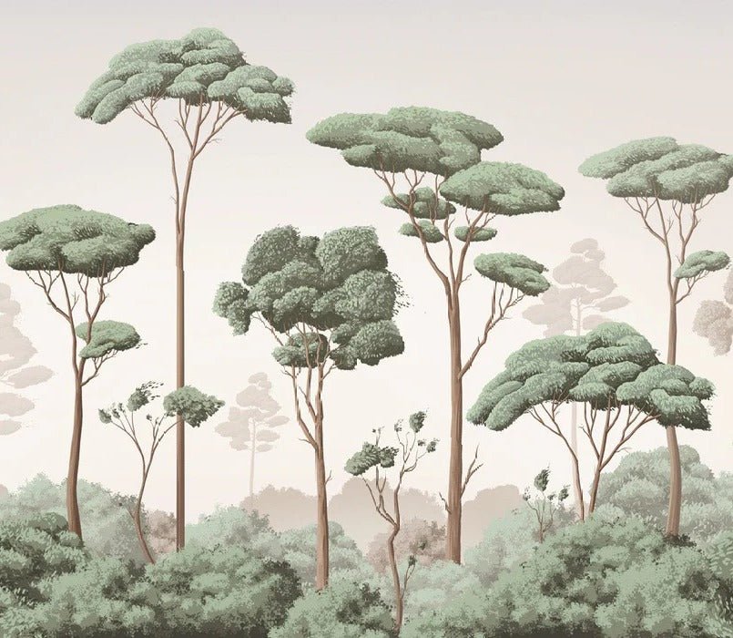 Carta da parati con brezza della pineta