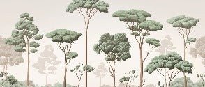 Carta da parati con brezza della pineta