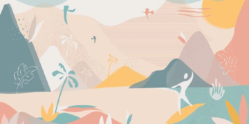 Carta da parati Beach art deco bistro