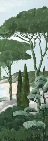 Carta da parati passeggiata nelle calanques verdi