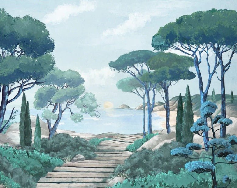 Carta da parati passeggiata nei torrenti