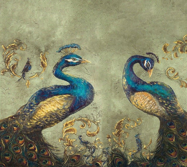 Carta da parati Vintage Peacock