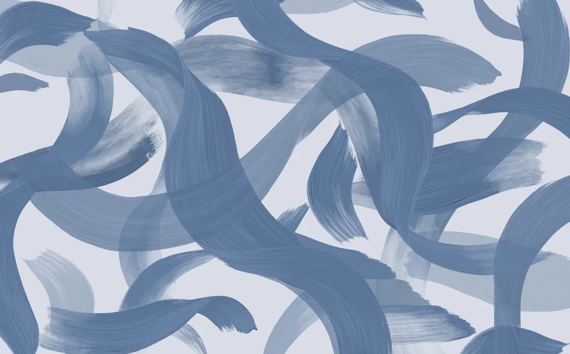 Carta da parati contemporanea – Blu vibrante