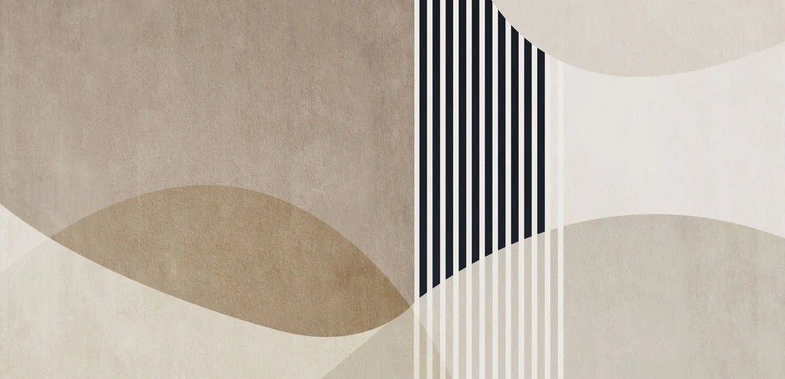 Carta da parati con forme creative