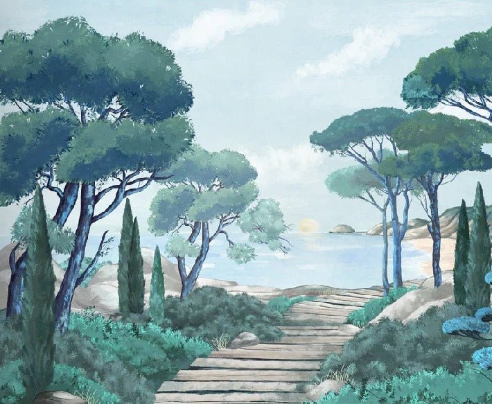 Carta da parati passeggiata nei torrenti