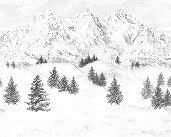 Carta da parati Aiguilles d'Arves