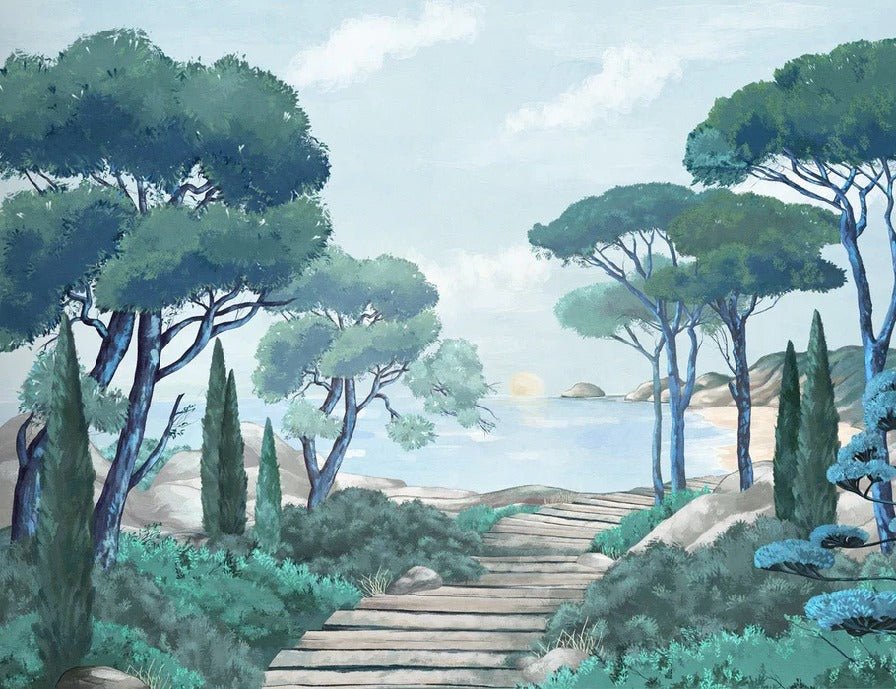 Carta da parati passeggiata nei torrenti