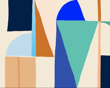 Carta da parati astratta geometrica di tendenza