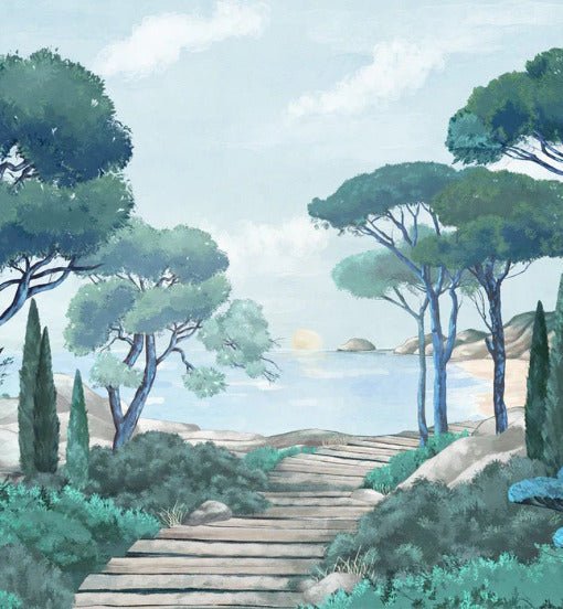 Carta da parati passeggiata nei torrenti