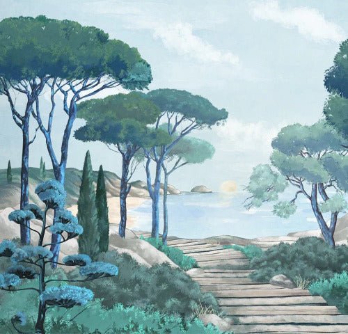 Carta da parati passeggiata nei torrenti