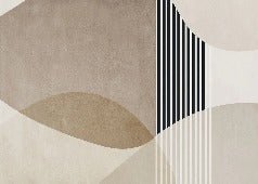 Carta da parati con forme creative