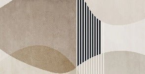 Carta da parati con forme creative