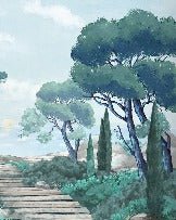 Carta da parati passeggiata nei torrenti