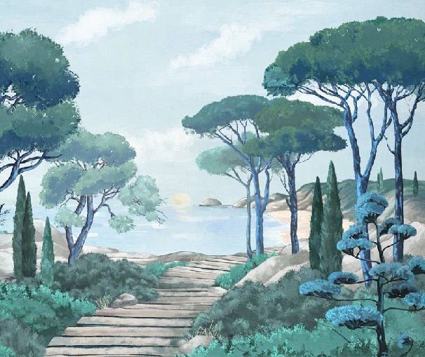 Carta da parati passeggiata nei torrenti