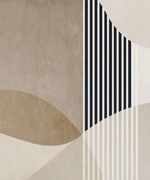 Carta da parati con forme creative