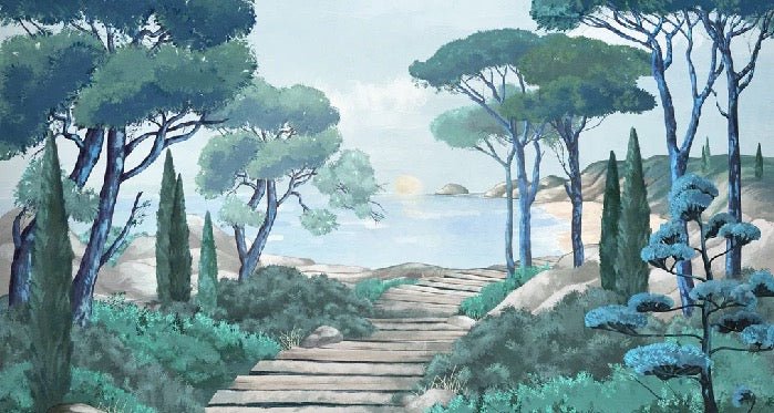 Carta da parati passeggiata nei torrenti