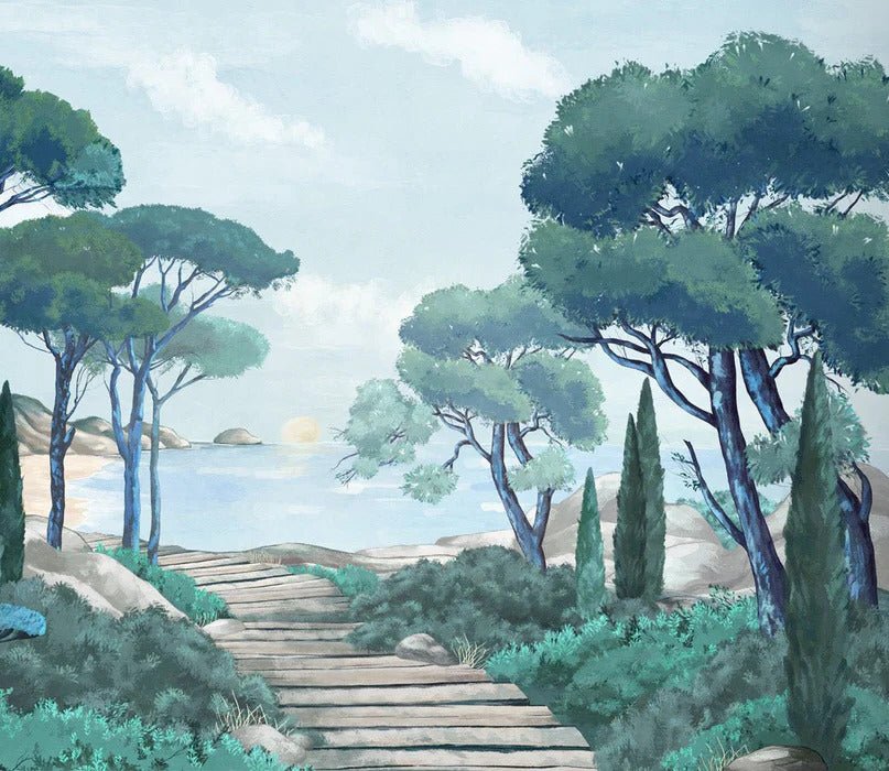 Carta da parati passeggiata nei torrenti