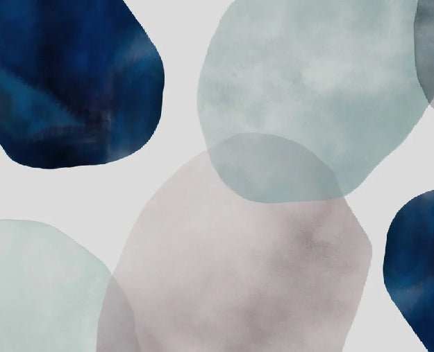 Carta da parati con cerchio astratto acquerellato