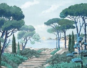 Carta da parati passeggiata nei torrenti