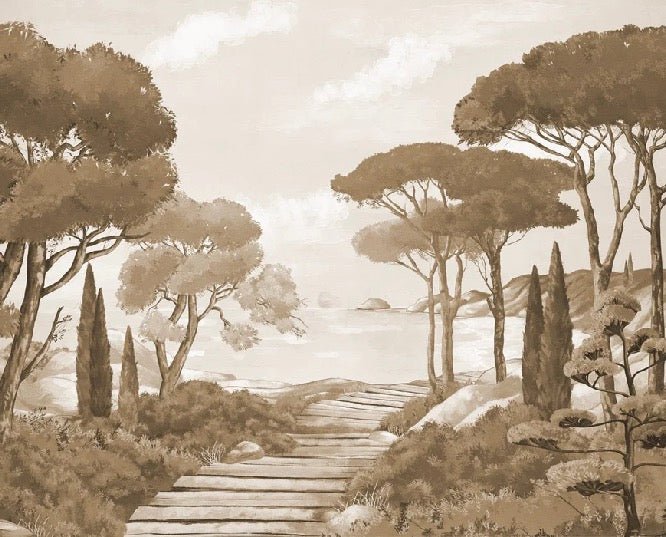 Passeggiata nei torrenti carta da parati monocromatica