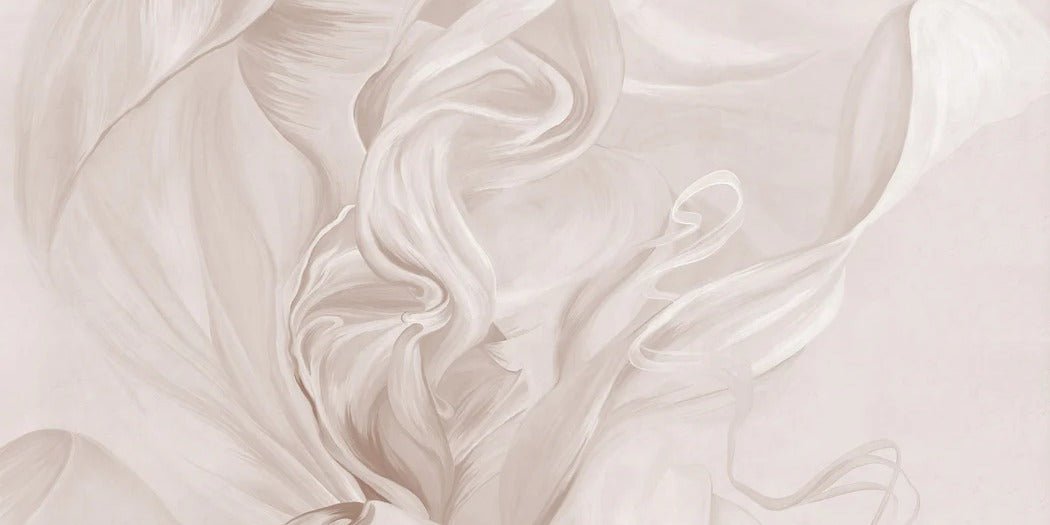 Carta da parati contemporanea – sublime flow sepia