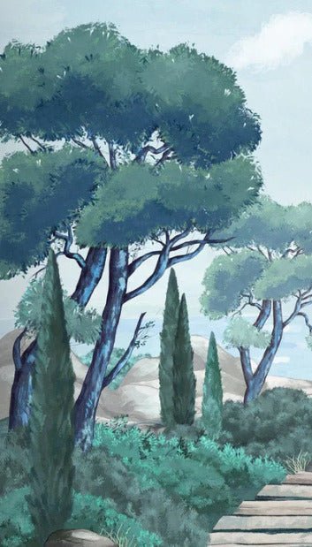 Carta da parati passeggiata nei torrenti