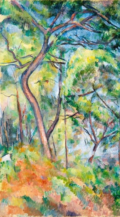 Carta da parati foresta di pini - Paul Cézanne