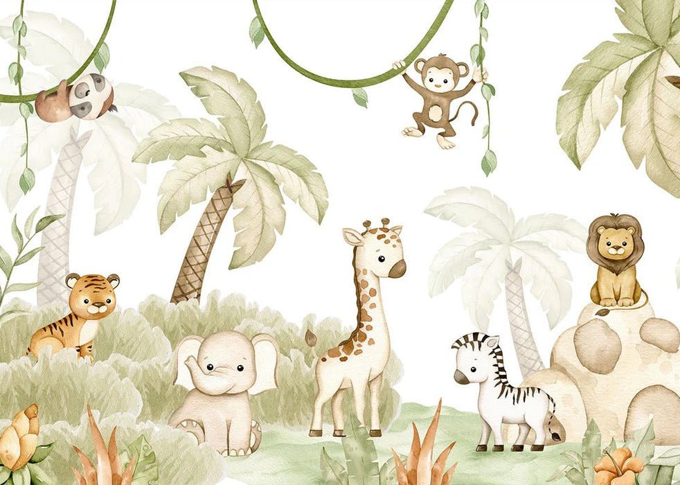 Carta da parati animale Savannah e morbidezza