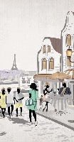 Carta da parati Parigi café en terrasse