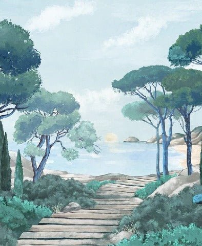 Carta da parati passeggiata nei torrenti