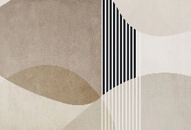 Carta da parati con forme creative