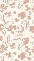 Carta da parati a fiori beige cipria