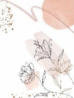 Carta da parati con forme e fiori